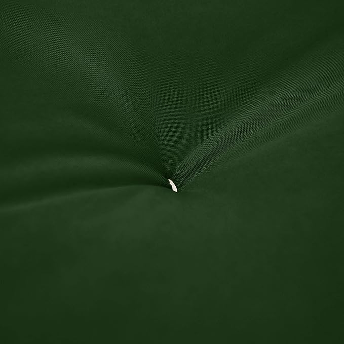 Mozaic Full Size 8-Inch Cotton Twill Gel Dual Memory Foam Futon Mattress, Hunter Green
