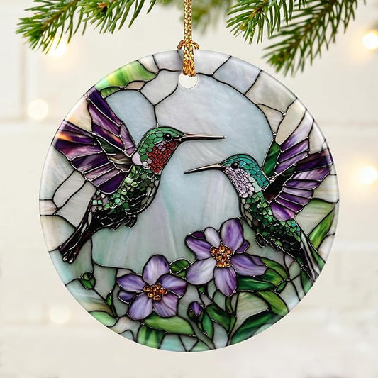 Hummingbird Ornament | Christmas Ornaments, Christmas Decorations, Hanging Ornaments for Tree, Holiday Decor Gifts | Hummingbird Gifts for Women, Friend, Coworker | Gift Exchange Ideas