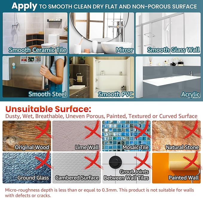 TAILI Shower Caddy Suction Cup, 3 Pack Shelves for Inside with Hooks & Soap holder Toothbrush Cups, Removable Bathroom Organizer, Rustproof Black Holder Storage-Black