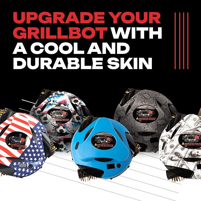 Grillbot Silicone Covers, Ultimate Protection for Your Robotic Grill Cleaner - Durable, Heat & Weather Proof, Easy-to-Use Grillbot Skin