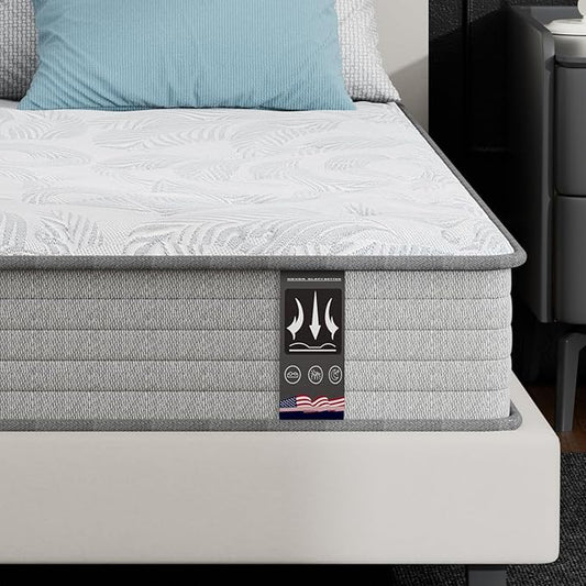 Twin Mattress 12 Inch, Memory Foam Mattress with Pocket Spring, Soft & Comfortable Medium Firm, Motion Isolation, Pressure Relief, CertiPUR-US Certified (75"*39"*12")