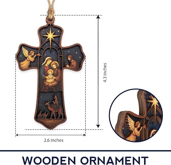 Christmas Ornament 2025 - Christian Christmas Ornaments - Religious Christmas Ornaments - Christmas Ornaments - Christian Christmas Decor - Christmass Decoration