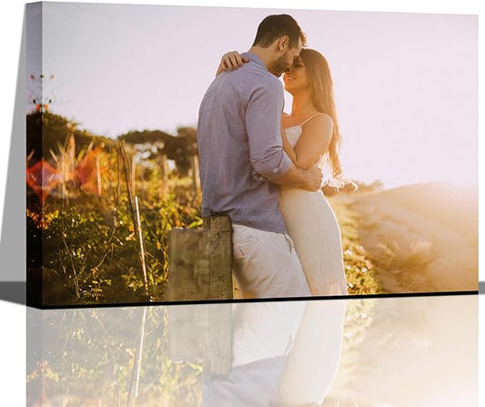 MAZUKO Personalized Custom Canvas Prints - Photo On Canvas Picture Gifts Photo Prints Canvas Personalized Wall Art Ideal for Home Decor (S1)