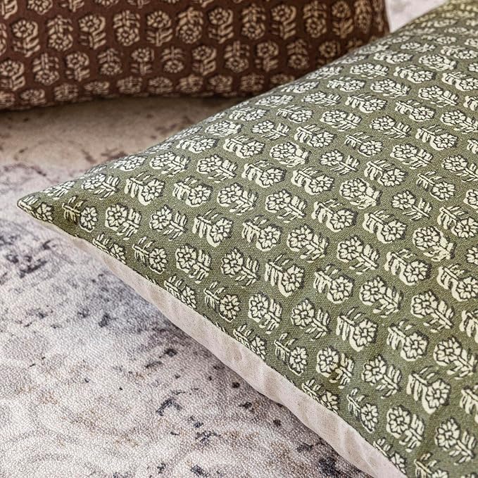 Foindtower Set of 2 Decorative Long Body Lumbar Throw Pillow Covers Neutral Modern Farmhouse Cushion Covers Vintage Home Decor for Sofa Couch Chair Bedroom Living Room Outdoor,14×36 Inch,Sage Green