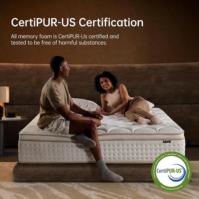 King Mattress 14 Inch, Medium Firm Hybrid with Memory Foam for Pressure Relief & Spinal Alignment - Supportive Comfort Without Sinkage, Superior Zoned Support, Extra Lumbar Support, Motion Isolation