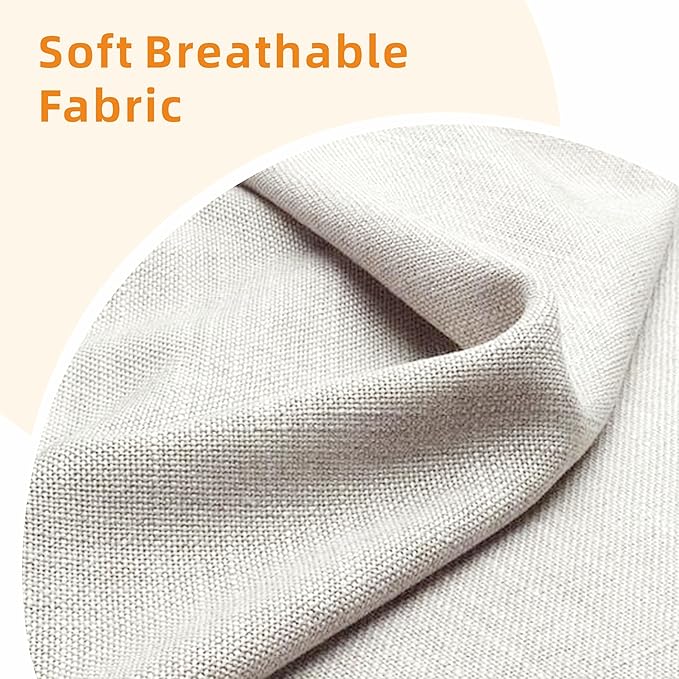 Sectional Sofa Couches for Living Room - 78'' Beige 3 Seat L-Shaped Couch with Storage Ottoman, Modern Linen Convertible Sectionals Sofas with Chaise for Apartment, Office, Small Space