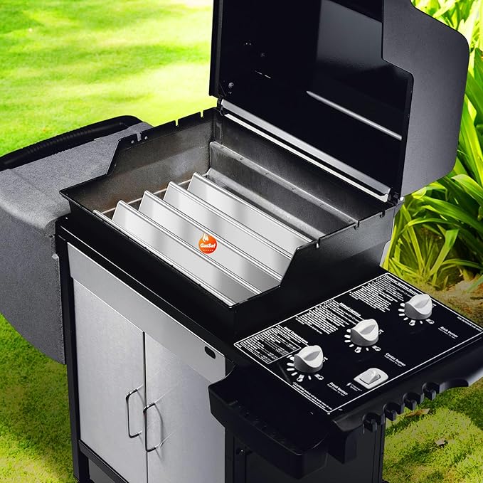 GasSaf 22.5 inch Flavorizer Bars for Weber 7536, Grill Parts for Spirit 300 E310 E320 S310 S320, Spirit 700, Weber 900, Genesis Silver B C, Genesis Gold B C, Grill Flavor Bars for 7537 65903 (5-Pack)