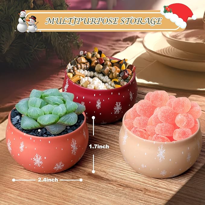 Christmas Scented Candles Gifts Set for Women, 6 Pack 2.5 Oz Candle Set, Natural Soy Wax, Aromatherapy Candles for Birthday, Christmas, Gifts for Her