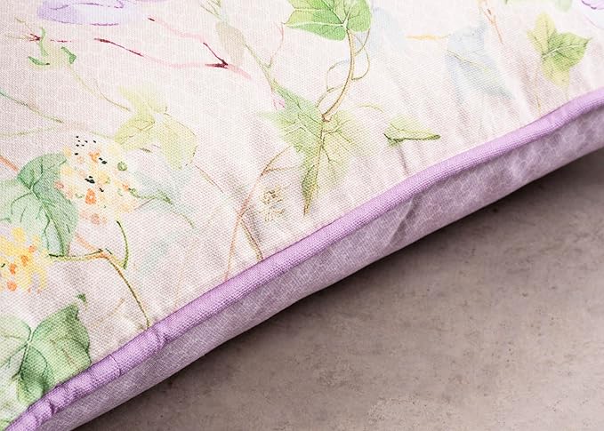 Maison d' Hermine Decorative Pillow Covers 12x20 Inch Rectangle 100% Cotton Throw Pillow Covers with Invisible Zipper for Living Room Couch, Chair, Sofas, Bedroom, Home (Magnolia Mornings)