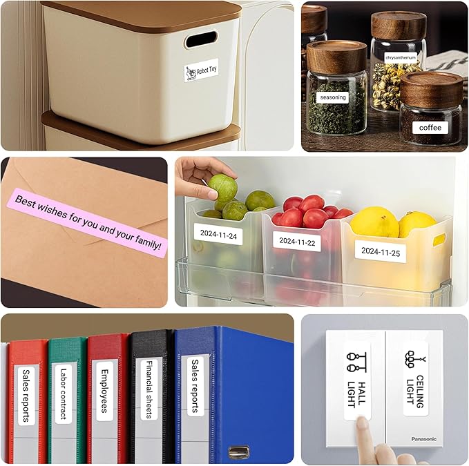 ORGBRO Label Maker Machine with Tape, X1 Portable Bluetooth Mini Label Printer, Support Pre-Cut & Continuous Label, Wireless Small Label Makers with Versatile App for School Home Office Organization