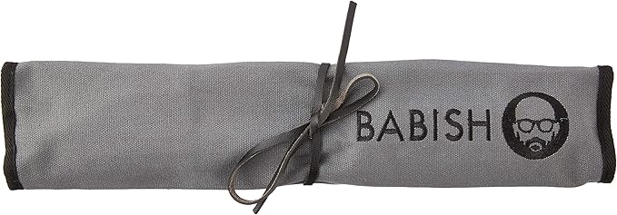 Babish German High-Carbon 1.4116 Steel Cutlery Knife Set, 3-Piece (Chef, Bread, & Pairing Knive) w/Kitchen Knives Roll