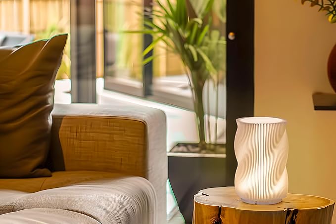 Bedside Lamp with USB Adapter,Button Control Table Lamp for Bedroom Dimmable Small Nightstand Lamp with PLA Lampshade for Living Room Kids Room Office Dorm