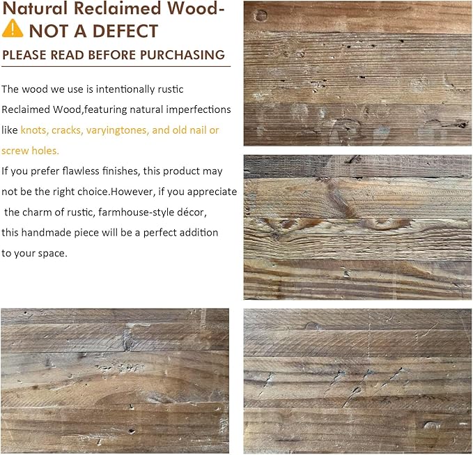 Reclaimed Solid Wood Bench, 43.3" Farmhouse Entryway Bench for Hallway, Kitchen, Dining, Bedroom, Narrow Indoor Bench with Rustic Charm