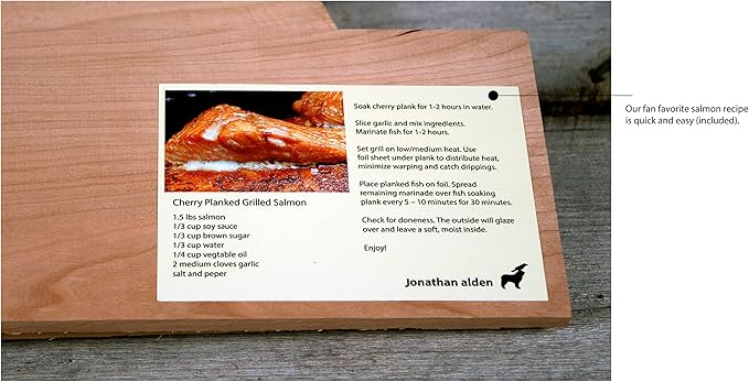 Jonathan Alden Cherry Wood Grilling Planks