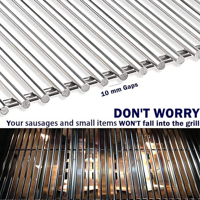 Genesis Grill Parts for Weber 300 Weber 310 Weber 330 Genesis E330 E310 S310 S330 EP330 S320 E320 Grill Parts, 17.5" Flavorizer Bars 7620 Genesis 7528 Grill Grates 7622 Heat Deflector Grill Accessory