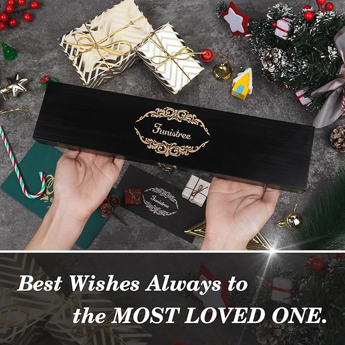 Dad Gifts from Daughter Wife Son, Best Dad Ever Kitchen Knife Gift Set with Wooden Box, Dad Christmas Birthday Gift Ideas, 8" Professional Chef Knife, Dads Birthday Gifts for Men Husband