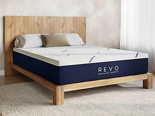 REVO Sleep Gel Memory Foam Mattress, 14-Inch Full – Cooling Gel Foam Mattress with Plush Support & Pressure Relief – Breathable, Contouring Sleep Surface for All Positions