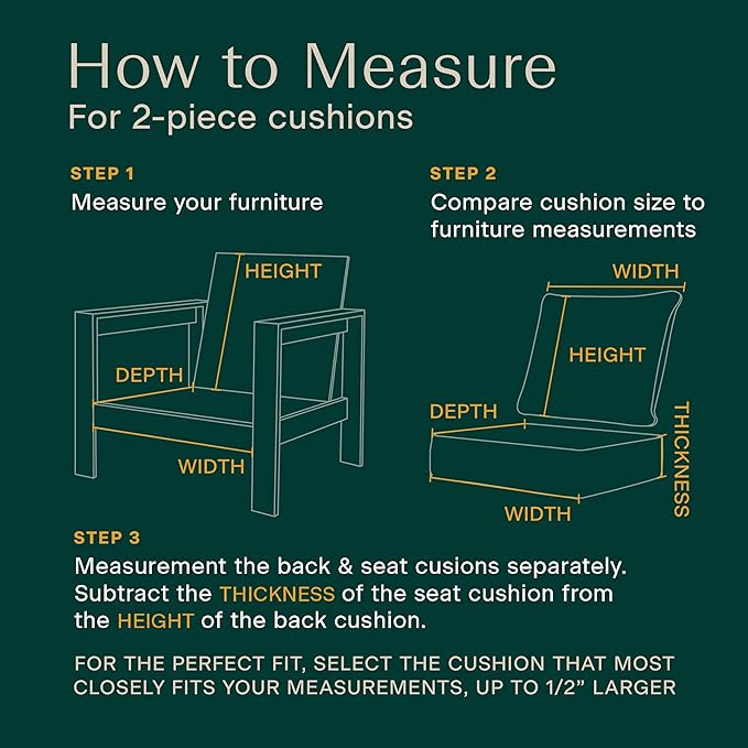 Honeycomb Outdoor Deep Seat, 24 x 23, Textured Solid Almond Chair Cushion for Patio Furniture