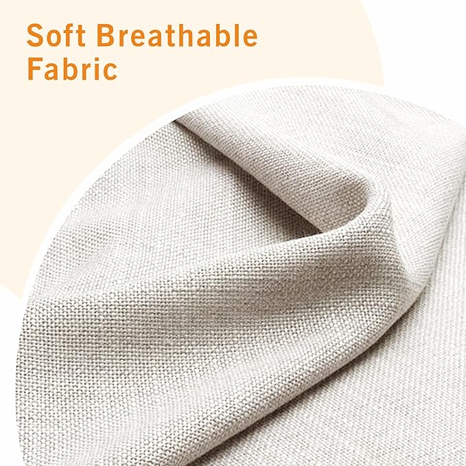 Sectional Sofa Couches for Living Room - Beige 3 Seat L-Shaped Couch with Storage Ottoman, Comfy Fabric Convertible Sectionals Sofas with Chaise for Apartment, Office, Small Space