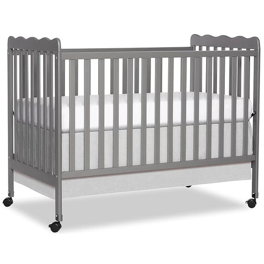 Dream On Me Carson Classic 3-in-1 Convertible Crib in Steel Grey