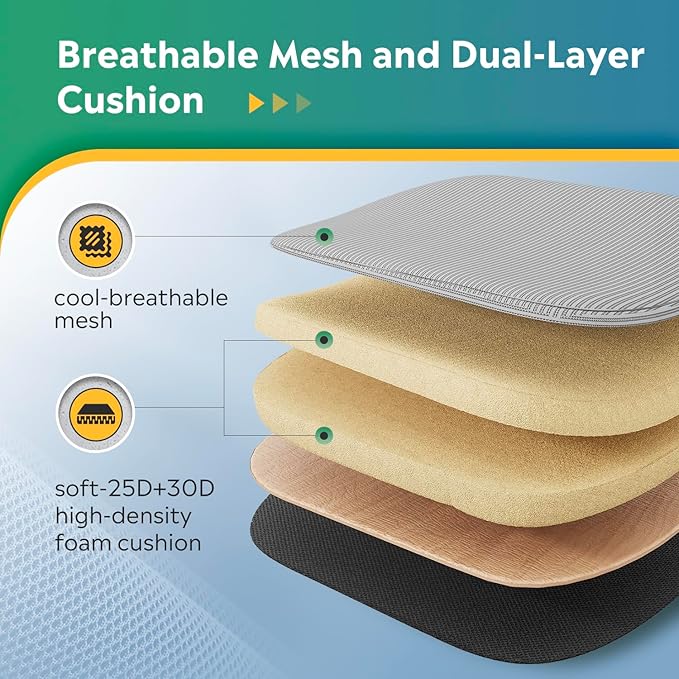 DEVAISE Office Chair Big and Tall Reclining Ergonomic Desk Chair for Long Hours, Comfy Breathable Mesh, Adjustable Armrests with Lumbar Support, White