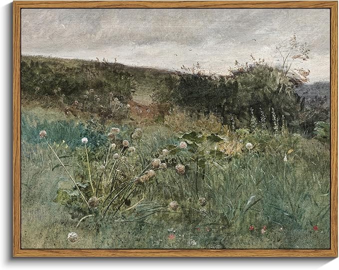 InSimSea Framed Canvas Wall Art Vintage Decor, Rustic Wall Art Room Decor, Classical Paintings for Wall Decorations, Home Kitchen Farmhouse Bathroom Wall Decor, 11"x14"