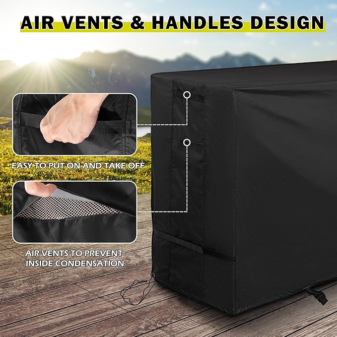 Griddle Cover for Member's Mark 4-Burner Outdoor Gas Grill, Flat Top Grill Cover for Member's Mark 36 Inch Outdoor Griddle-Waterproof Griddle Cover 72in