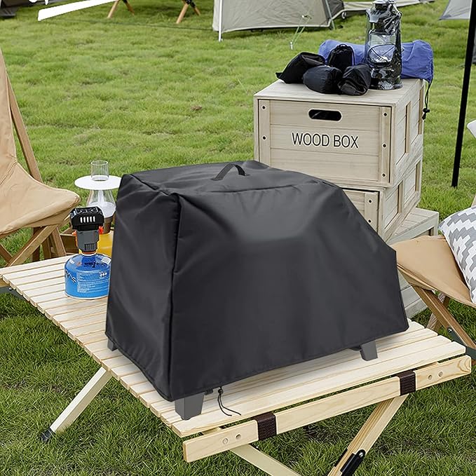 Kingling Pizza Oven Cover for Cuisinart CGC-403 3-in-1 Pizza Oven Grill, Waterproof Outdoor Grill Cover - 28''L x 21''W x 17.5''H