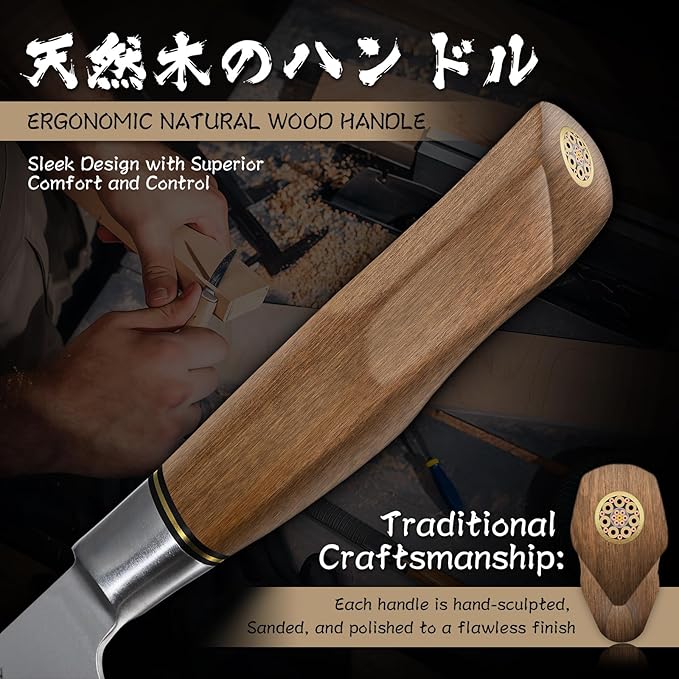 Purple Dragon Kitchen Utility Knife 5.1 Inch, Vg10 Steel Ultra Sharp Blade, Small Kitchen Fruit Paring Knife with Ergonomic Wooden Handle, Gift Box