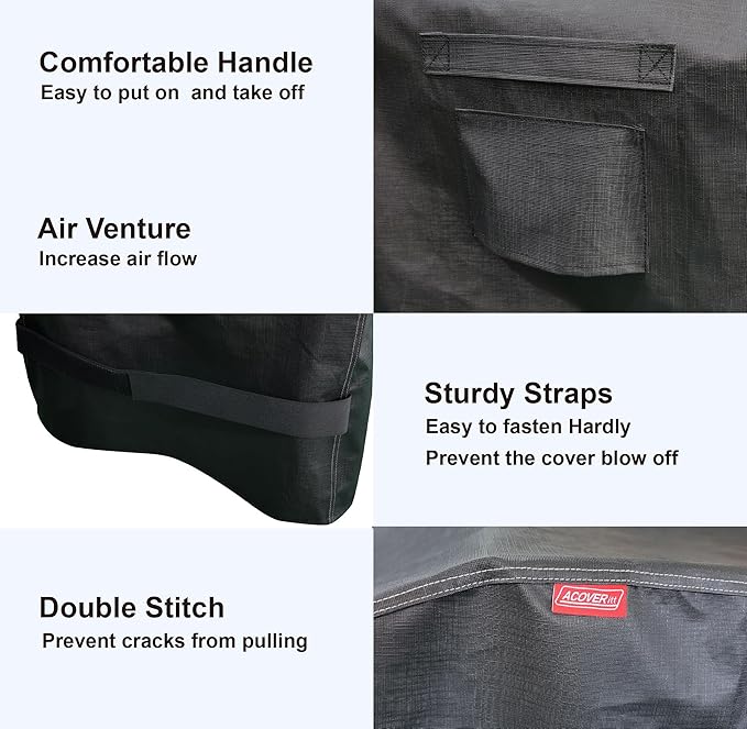 RPET Frabric Cover for Flat Griddle Cover, Black；Fit Slate 30" griddles