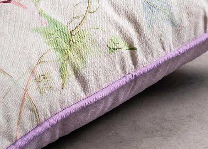 Maison d' Hermine Decorative Pillow Covers 18 x 18 Inch Square 100% Cotton Throw pillow Covers with invisible Zipper Cushion Case for Living Room Couch, Chair, Sofas, Bedroom, Home (Magnolia Mornings)