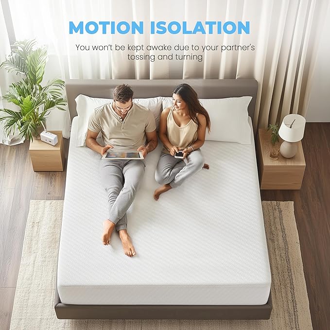 Neo Sleep 12 Inch Cal King Medium Firm Cooling Gel Memory Foam Mattress for Cool Sleep Pressure Relieving CertiPUR-US Certified Foam, Mattress in a Box Fiberglass Free (California King, 12 in)