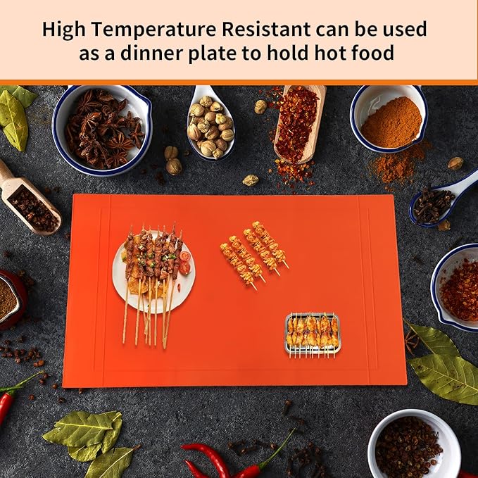 Cuttable Silicone Griddle Protect Mat for Blackstone,Compatible with 36", 30",28" Models, Protect Mat for Blackstone Griddle,All Season BBQ Grill Mat Protective Cover