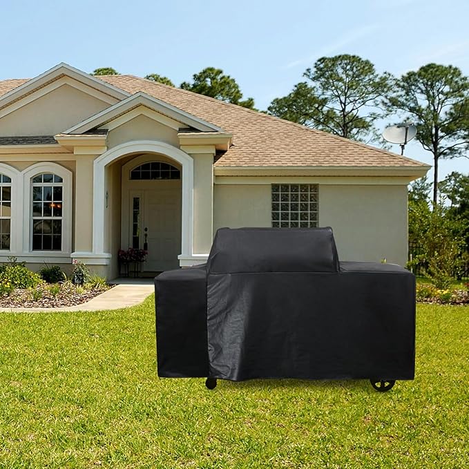 Replacement Traeger BAC776 Woodridge Pro and Woodridge Elite Pellet Grills, 600D Polyester Outdoor Heavy Duty Waterproof Full-Length All Weather Grill Cover Accessory- 69 in