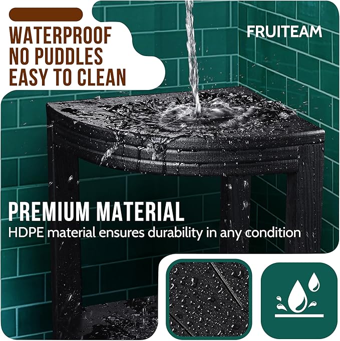 Corner Shower Shelves, Shower Shelf for Inside Shower, Sturdy Shower Organizer Corner, 3-Tier Waterproof Bathroom Storage Shelf for Organizing Toiletries, Space Saving Bathroom Storage