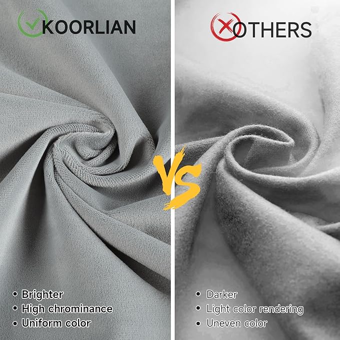 koorlian Full Size Bed Frame, Full Bed Frame with Headboard, Adjustable Velvet Upholstered Bed Frame with Type-C&USB Port, Wingback Storage Headboard, Solid Wood Slats Support, Noiseless, Light Gray