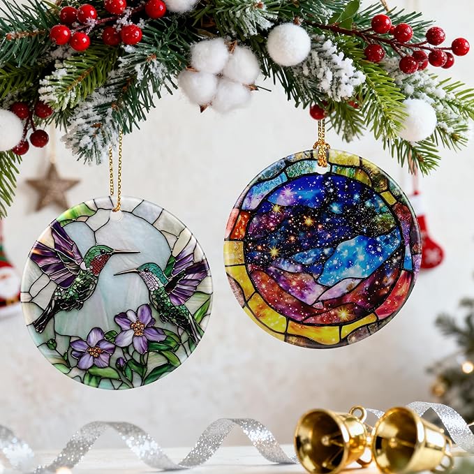 Hummingbird Ornament | Christmas Ornaments, Christmas Decorations, Hanging Ornaments for Tree, Holiday Decor Gifts | Hummingbird Gifts for Women, Friend, Coworker | Gift Exchange Ideas