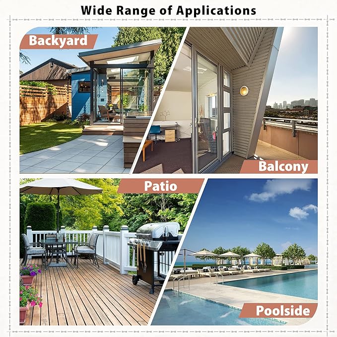 FDW | 3-Piece Patio Furniture Set | Khaki |Outdoor Wicker Furniture with Coffee Table | Modern Rattan Chairs Conversation Set | Outdoor Seating | Weather-Resistant | for Porch, Garden, Lawn