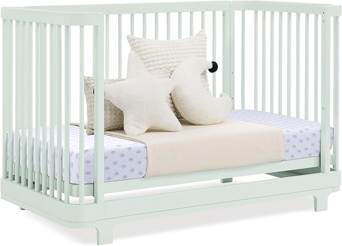 Delta Children Nest 4-in-1 Convertible Crib, Light Sage