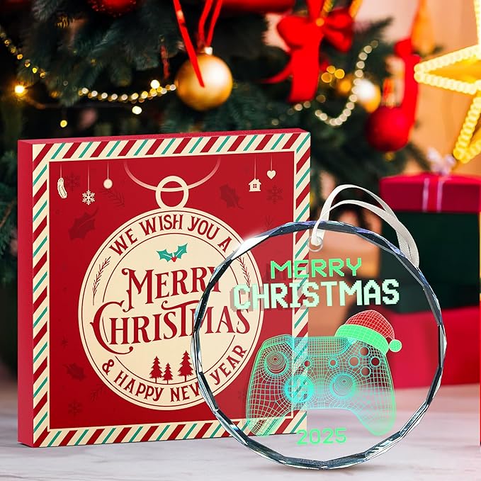 Gamer Ornaments for Christmas Tree - Video Game Ornaments, Unique Gifts for Gamers, Gaming Ornament, Perfect Game Controller Christmas Ornament, Ideal Present for Gamers