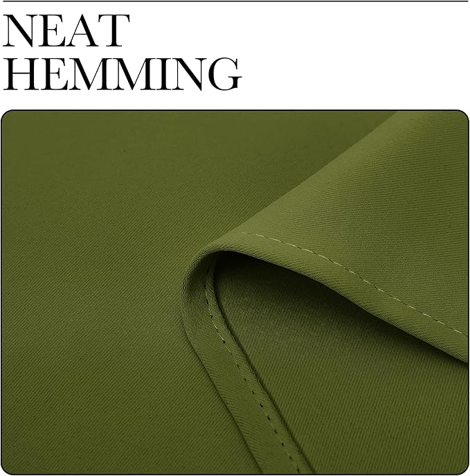 NICETOWN Olive Green Blackout Curtains 86 inches Length for Living Room, 2 Panels, 55" Wide, Thermal Insulated Long Drapes for Large Window