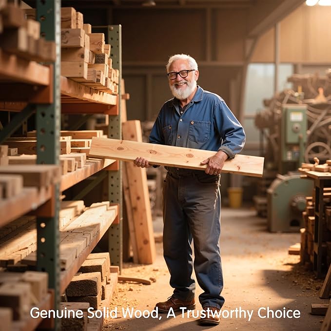 Hokway Wood King Size Bed Frame-No Wobble,Noise-Free,Easy Assembly with Precise Holes,12 in Wood Slat Support,No Box Spring Needed,Walnut