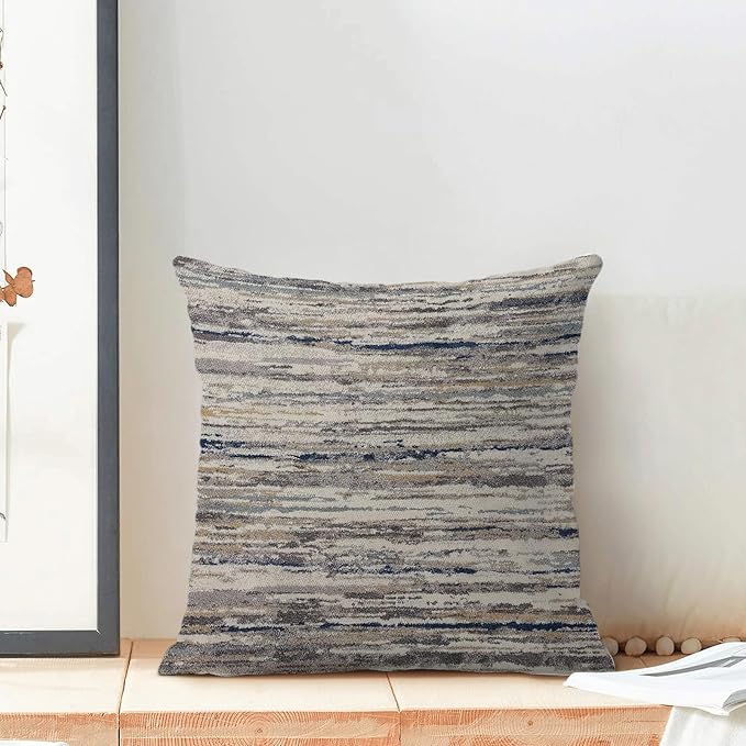 Boho Pillow Covers 18x18 Pack of 2 Gray Art Painting Decorative Throw Pillow Covers Outdoor Decor Bohemian Abstract Modern Decor Pillowcase Farmhouse Linen Cushion Case for Home Sofa Couch