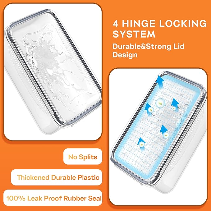 54 PCS Food Storage Containers with Lids Airtight (27 Lids &27 Containers) Leakproof Meal-Prep Kitchen Organization,Stackable Containers for Food Plastic Microwave/Dishwasher Safe with Labels & Pen