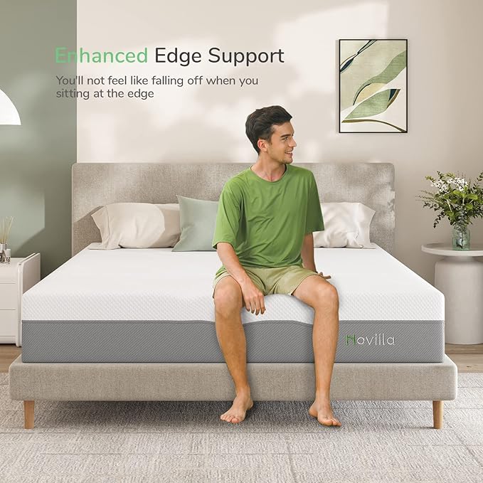 Novilla Twin Mattress, 10 Inch Gel Memory Foam Mattress for Enhanced Support & Motion Isolation, Medium Firm Bed Mattresses in a Box-Vibrant