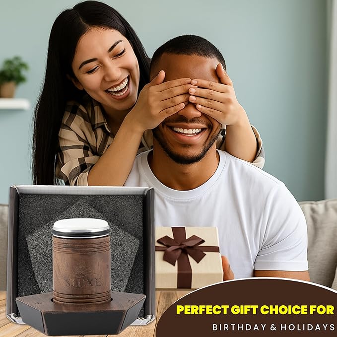 Rolling Knife Sharpener Kit – Premium Walnut Wood – 5 Magnetic Angles (12, 15, 17, 19 & 22 Degrees) – Diamond and Ceramic Discs – Durable Knife Sharpening System for Kitchen & Chef's Knives