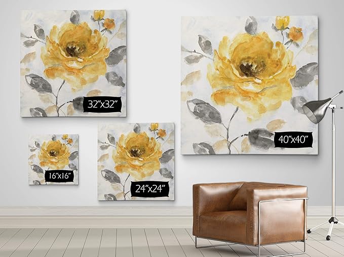 Wexford Home Honey Rose I-Premium Gallery Wrapped Canvas-4 Art Print, 24x24, HAC17-18200-2424