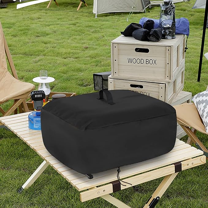 Kingling Pizza Oven Cover for Cuisinart CPO-600 Pizza Oven/CGG-306 Grill, Waterproof Portable Outdoor Grill Cover - 28.5''L x 18.5''W x 14.5''H