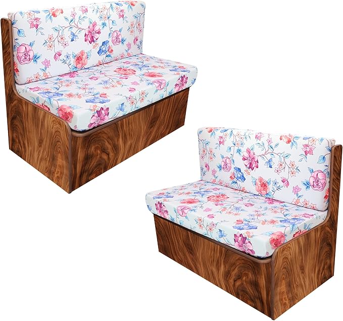 Radiant & Dazzling RV Dinette Cushion Covers - 2 Backrest & 2 Bench Covers, Stretchable Slipcovers for Camper Couch Replacement