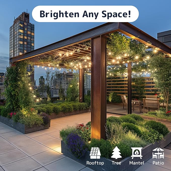 PREXTEX 300 Count Clear Christmas Tree Lights with Green Wire - 60 ft Warm White Twinkle Lights for Indoor or Outdoor Use - Holiday Fairy String Lights for Christmas Trees, Patios, and More